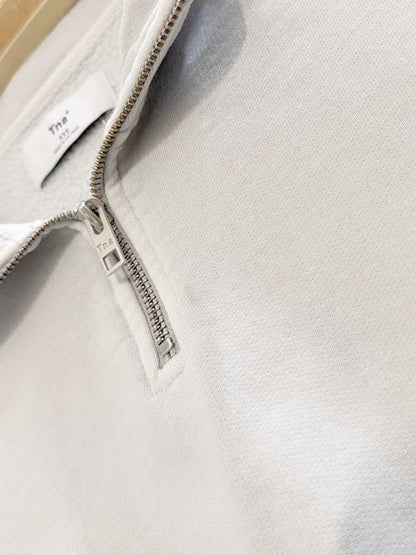 tna cropped half zip fleece sweatshirt | aritzia - good market thrift store