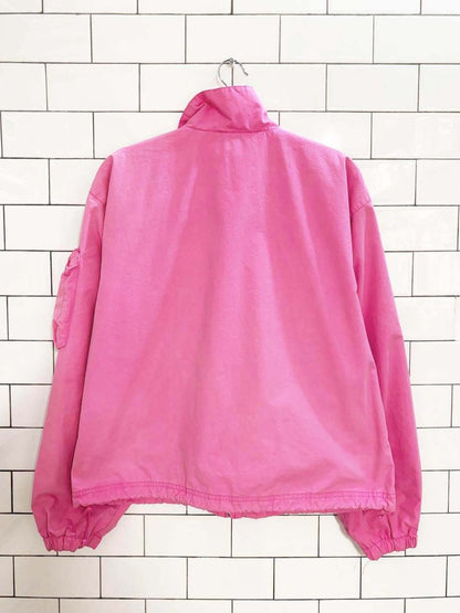 tna highlighter pink cargo bomber jacket | aritzia - good market thrift store