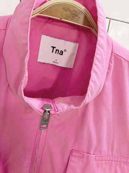 tna highlighter pink cargo bomber jacket | aritzia - good market thrift store
