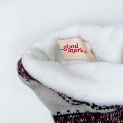 handmade tna sweater knit stocking