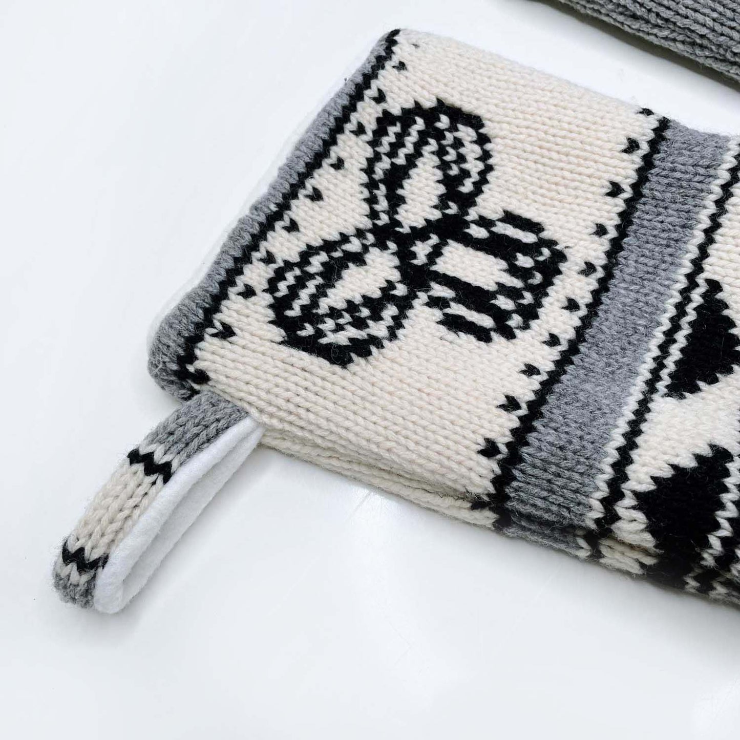 handmade tna sweater knit stocking