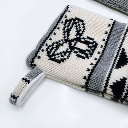 handmade tna sweater knit stocking