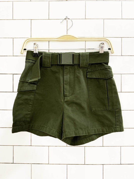 tna surplus organic cotton belted utlity shorts | aritzia - good market thrift store