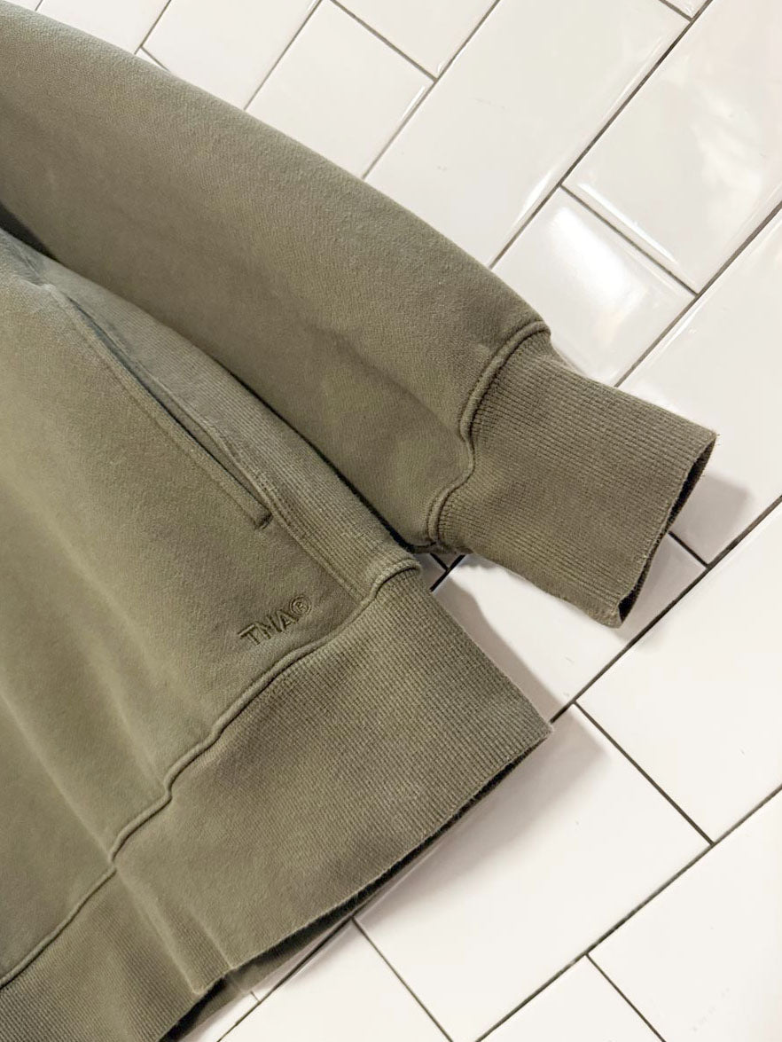 tna sweatfleece cozy fleece boyfriend fit half zip sweatshirt | aritzia - good market thrift store