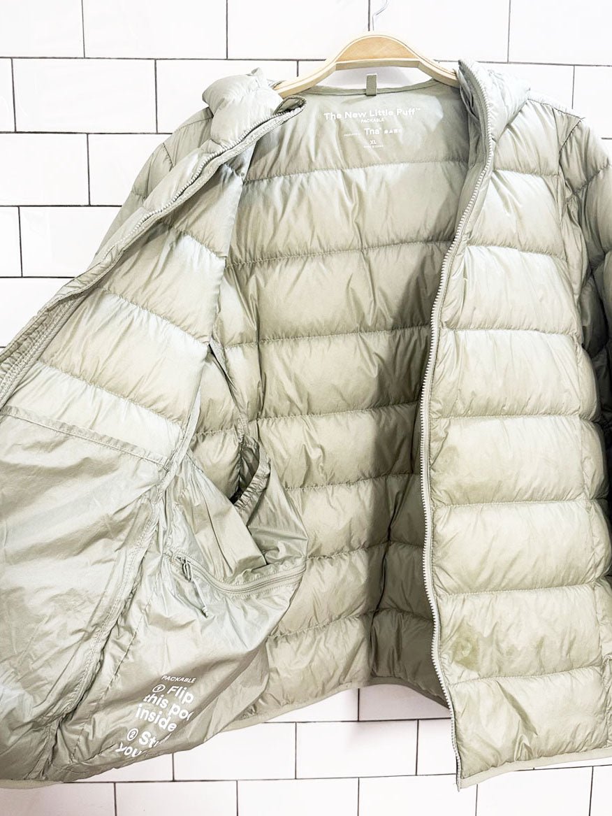 tna the little puff 700 down lightweight packable puffer coat | aritzia - good market thrift store
