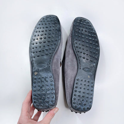 tod's gommino suede driving loafer