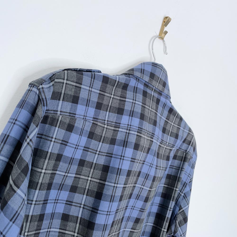 tom ford plaid epaulette utility shirt