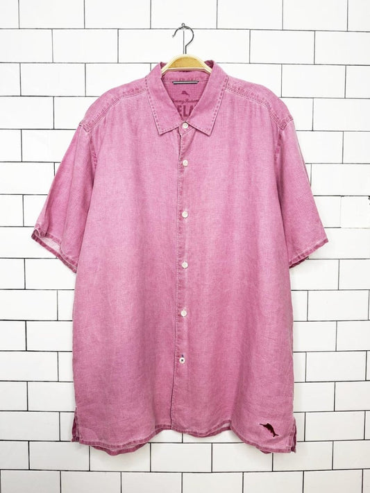 tommy bahama 100% linen full button shirt | relax - good market thrift store