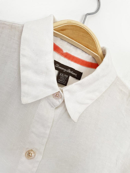 tommy bahama 100% linen oversized full button shirt - good market thrift store
