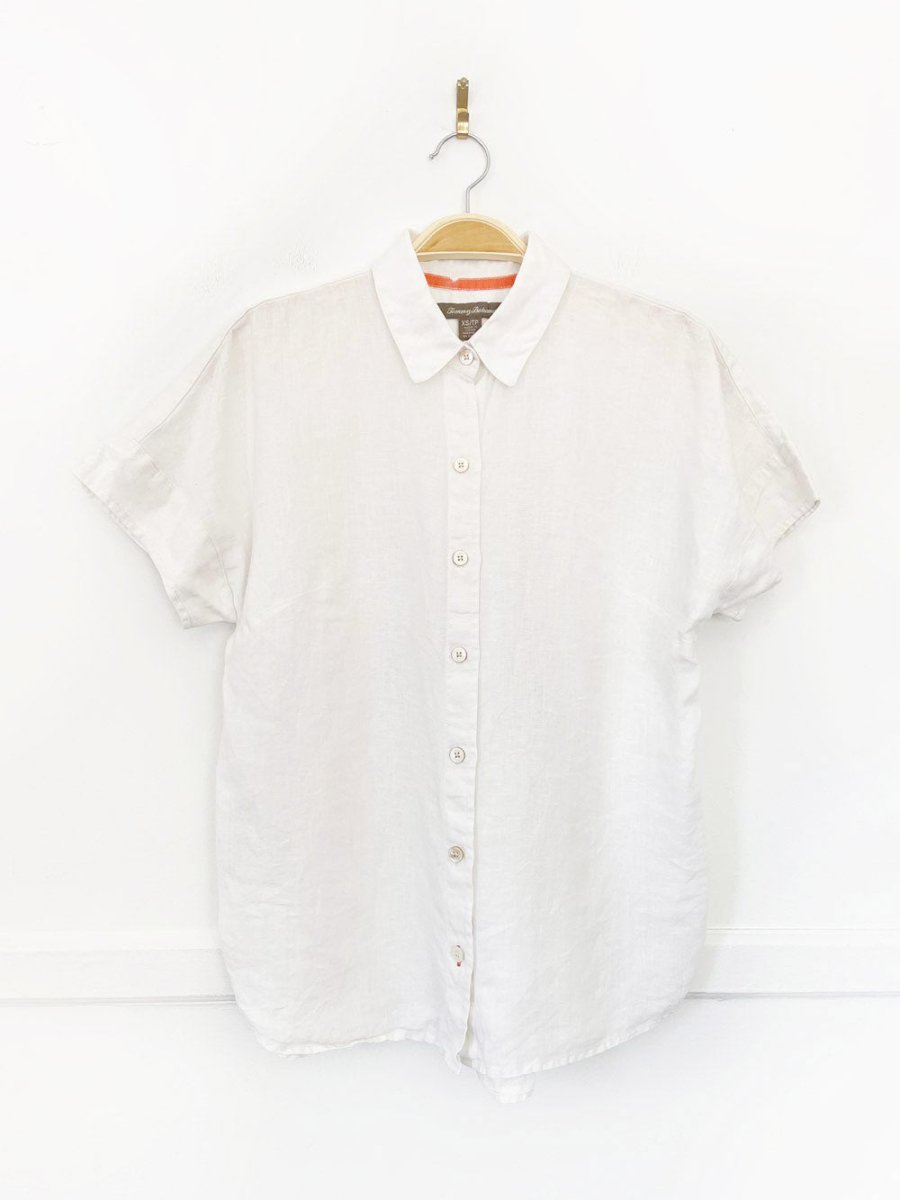 tommy bahama 100% linen oversized full button shirt - good market thrift store