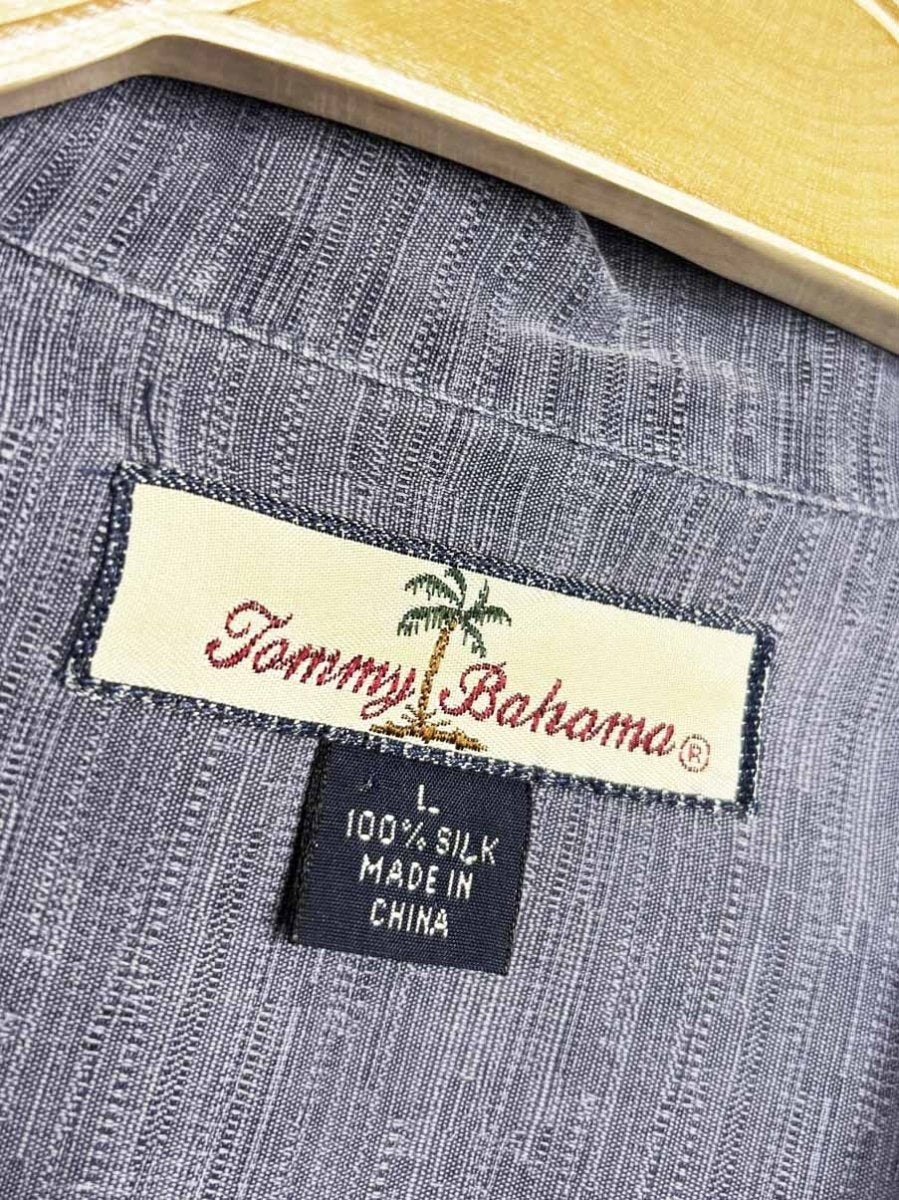 tommy bahama 100% silk full button resort shirt - good market thrift store