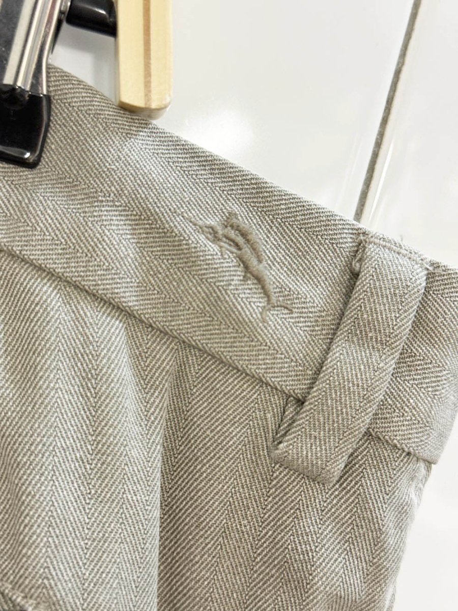 tommy bahama silk - blend herringbone pleated trousers - good market thrift store