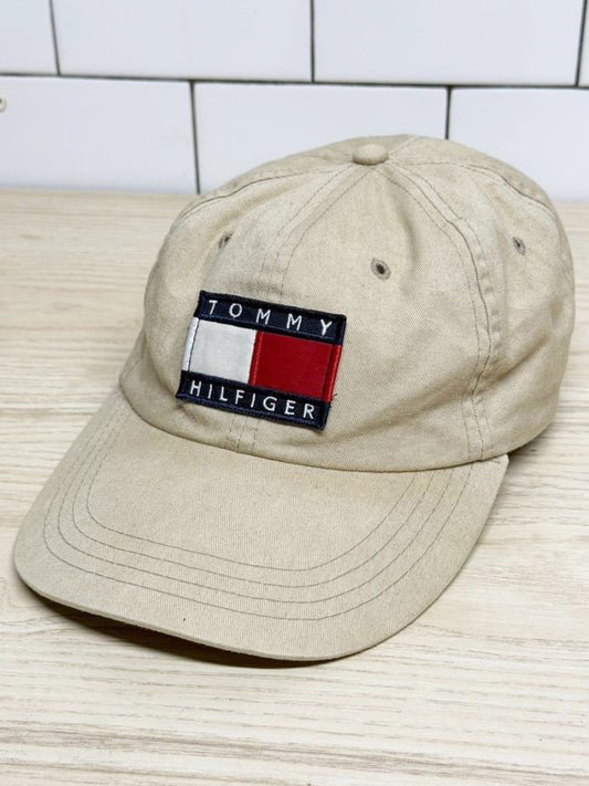 tommy hilfiger logo patch baseball cap - good market thrift store