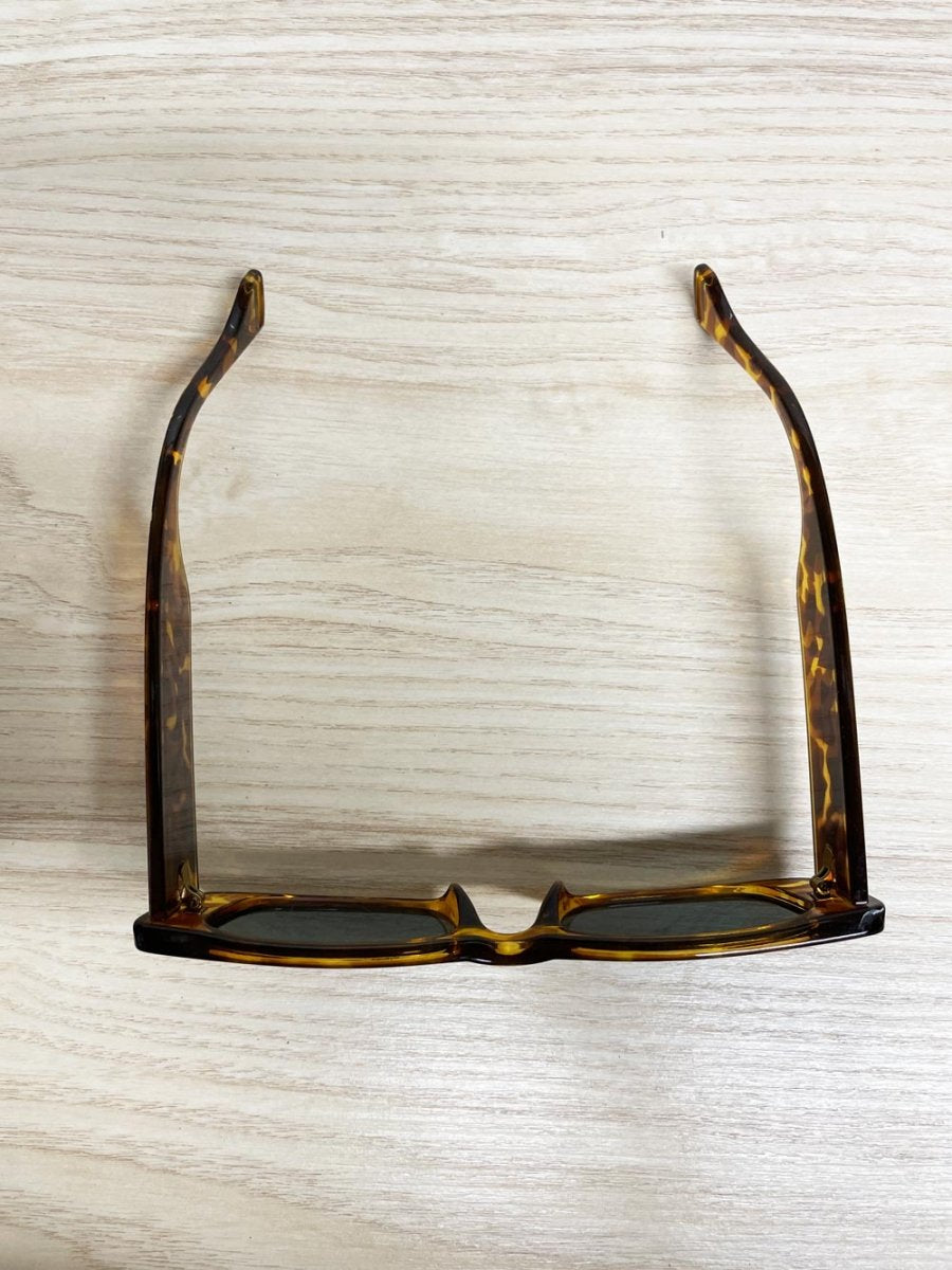 tortoise shell 90s rectangle frame sunglasses - good market thrift store