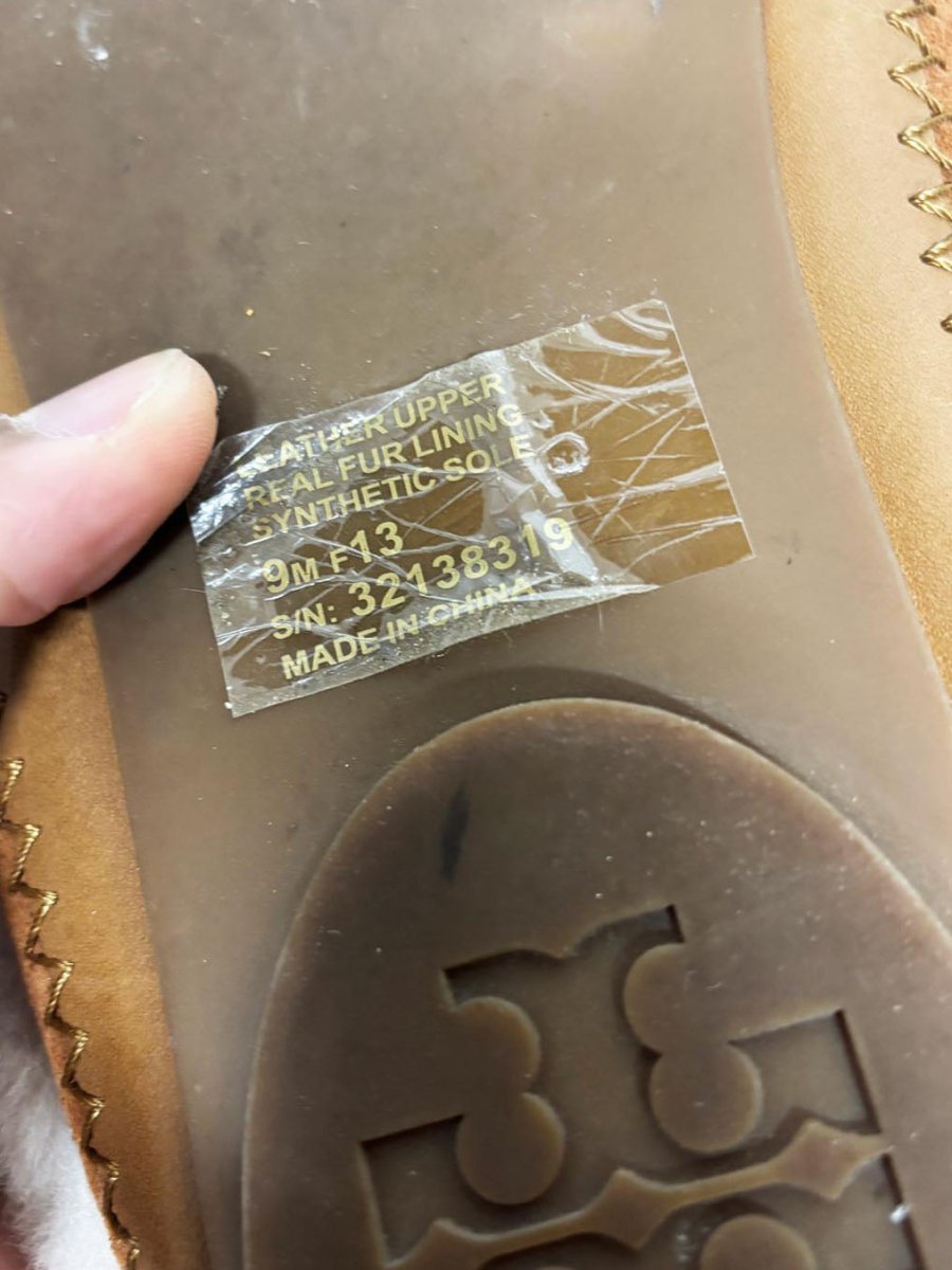 tory burch coley sheepskin slipper - good market thrift store