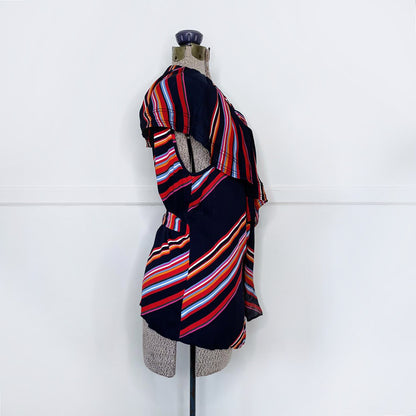 tory burch adelia silk ruffle wrap blouse