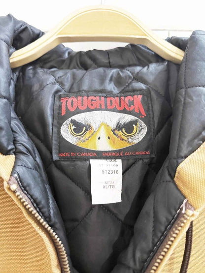 tough duck canvas hooded workwear jacket | made in Canada - good market thrift store