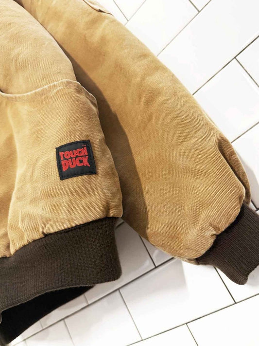 tough duck canvas hooded workwear jacket | made in Canada - good market thrift store