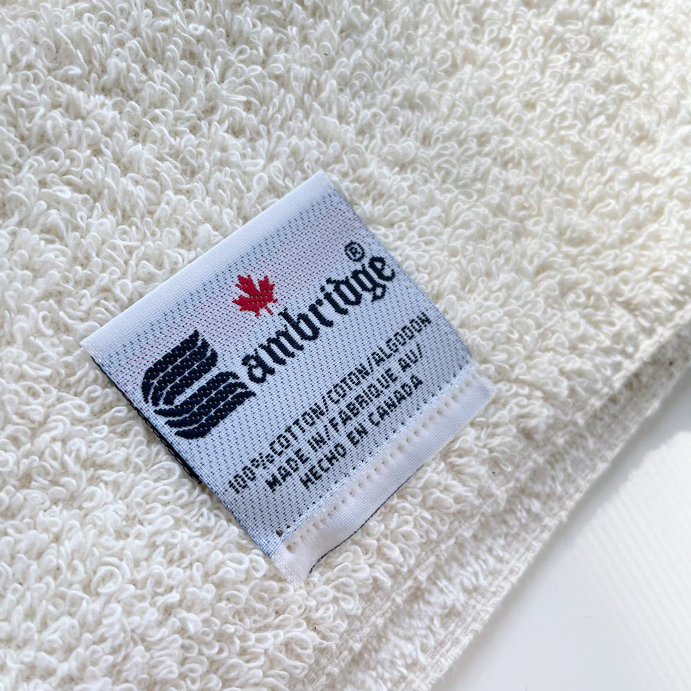 set of 2 vintage cambridge candy cane hand towels