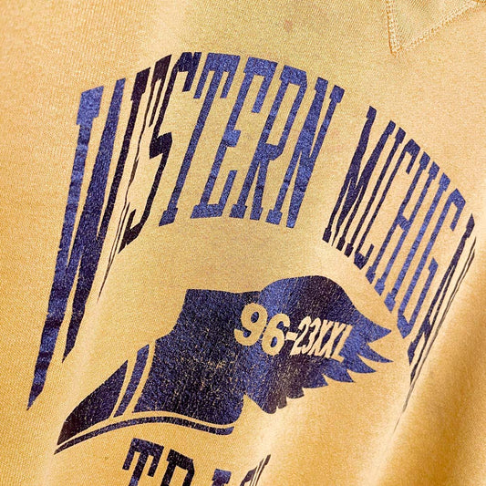 vintage 90s russell michigan track sweatshirt | made in USA - good market thrift store