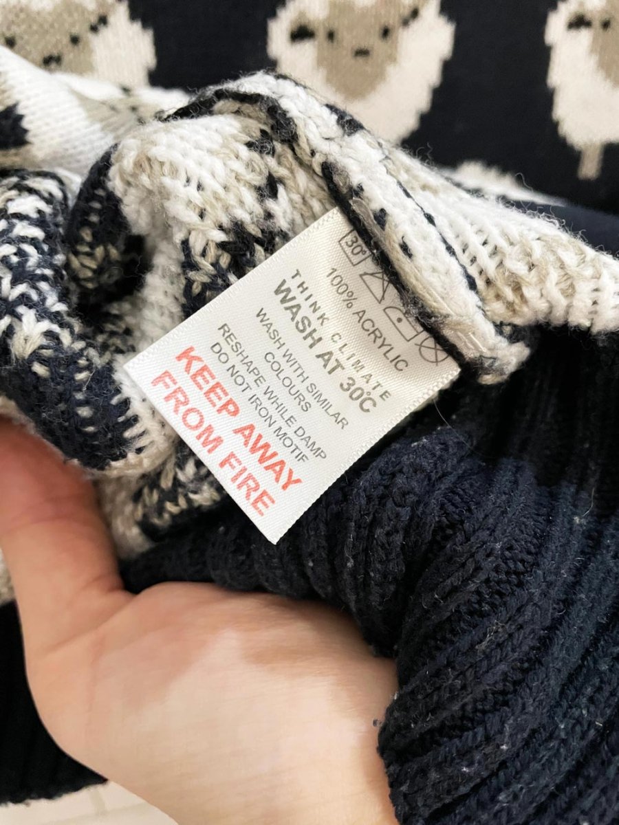 traditional craft heritage sheep knit sweater - good market thrift store