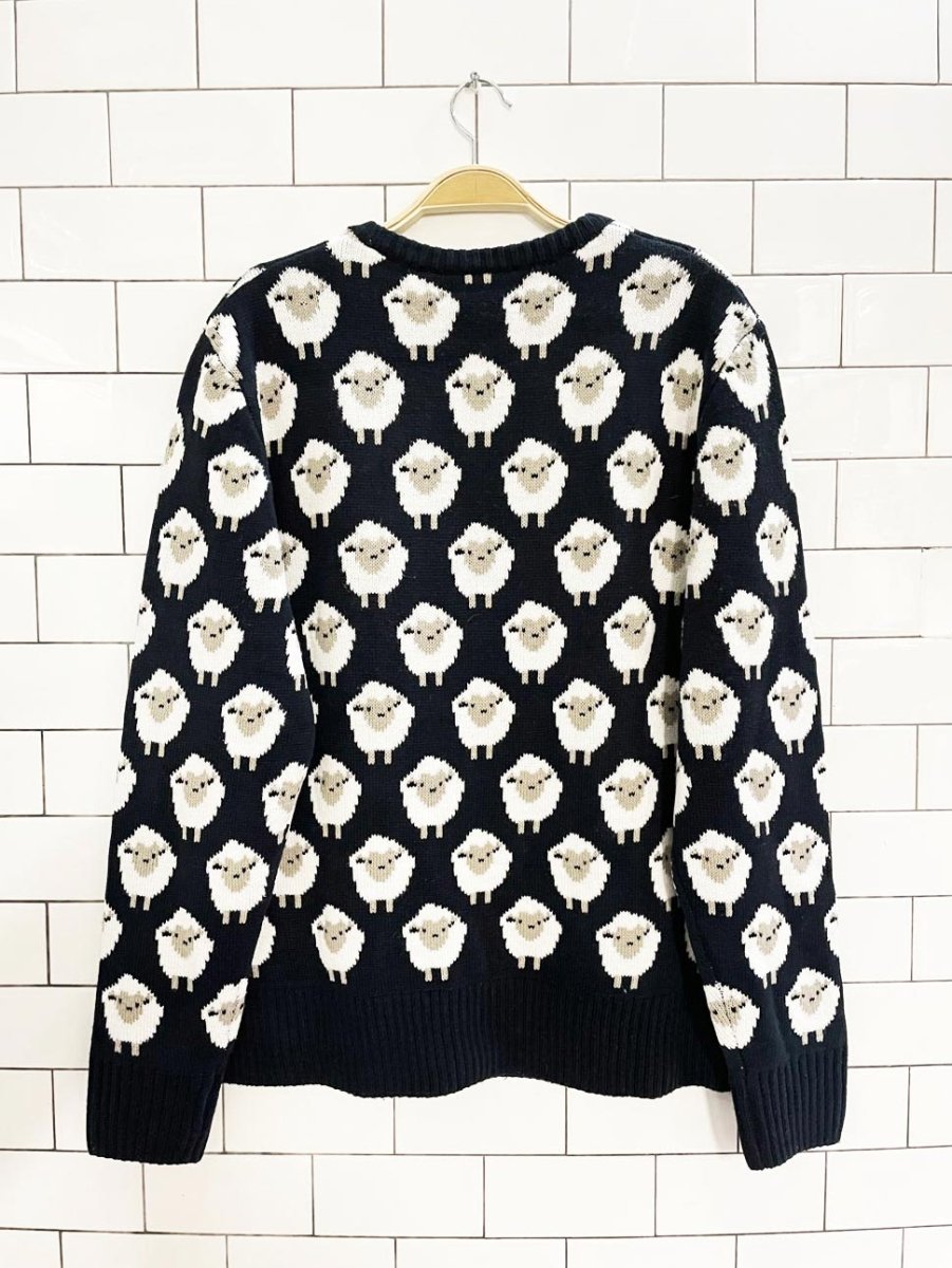 traditional craft heritage sheep knit sweater - good market thrift store