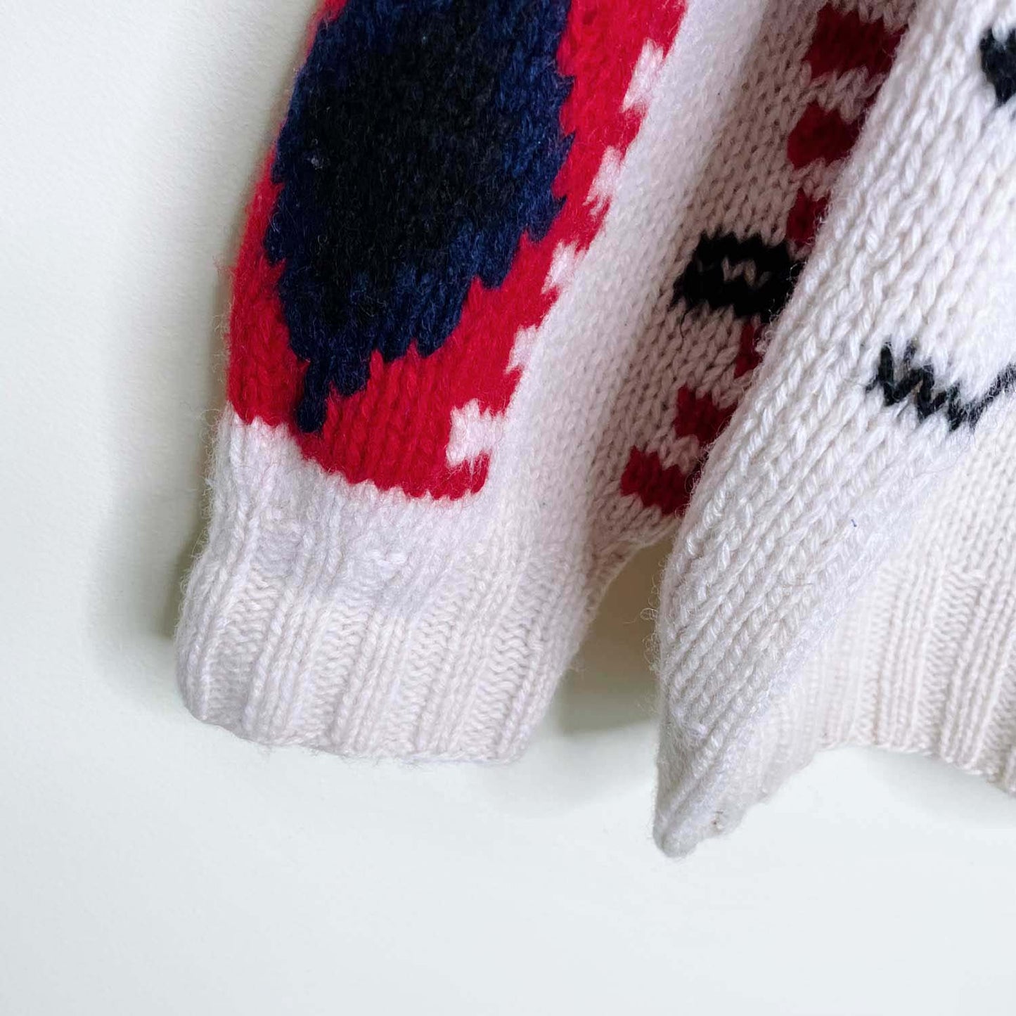 vintage trail atoe trading company wool snowshoe sweater - size medium