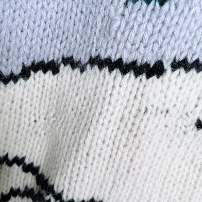 vintage trail atoe trading company wool snowshoe sweater - size medium