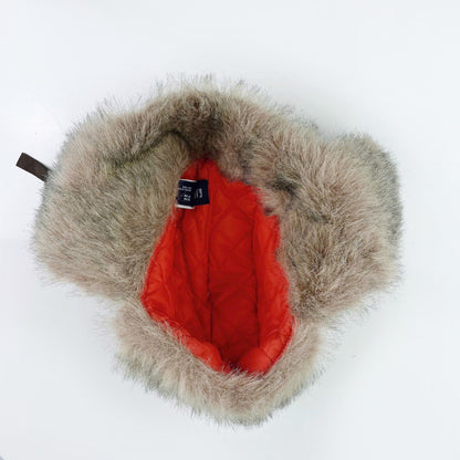 nwt gap kids faux fur lined trapper hat - size sm/med