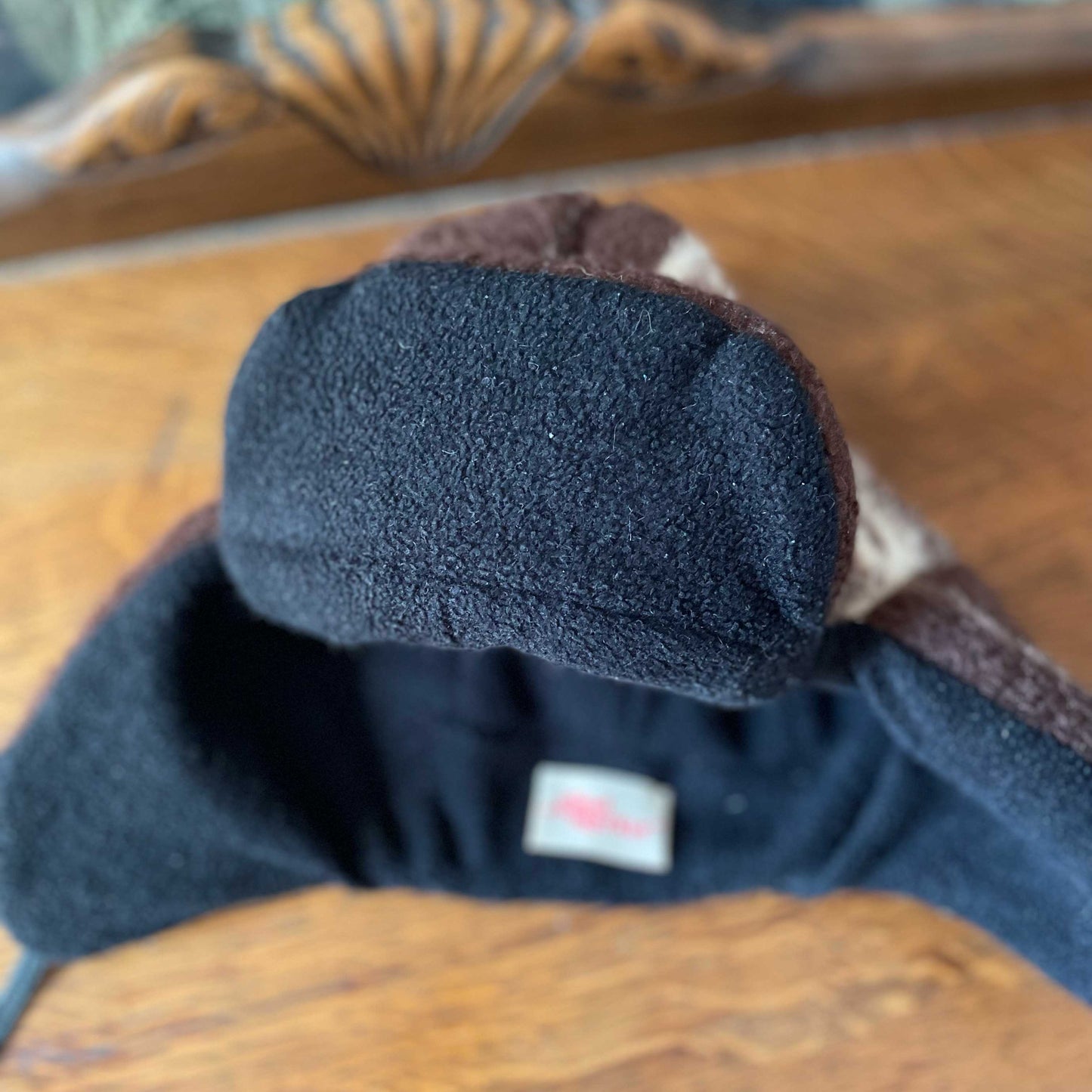 reworked fleece trapper hats - OS