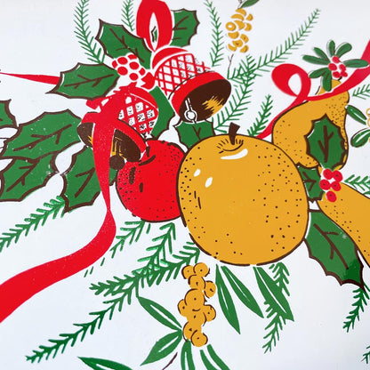 x3 vintage 80s nesting holiday trays