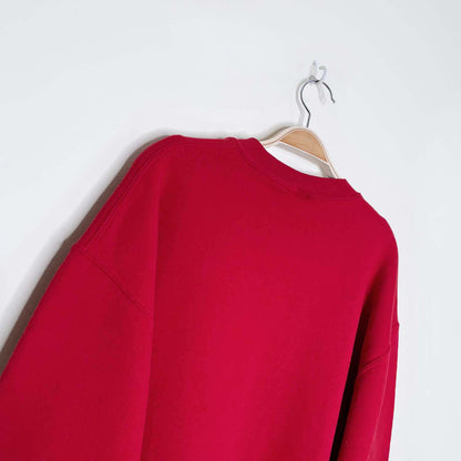 vintage chalk line knitted christmas tree crew - size large