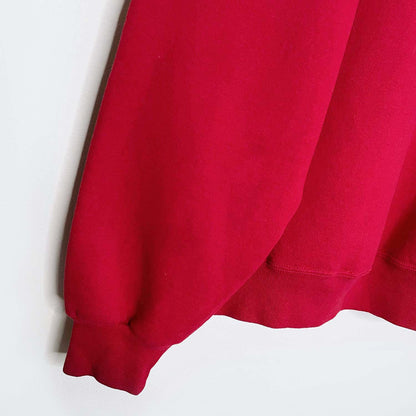 vintage chalk line knitted christmas tree crew - size large