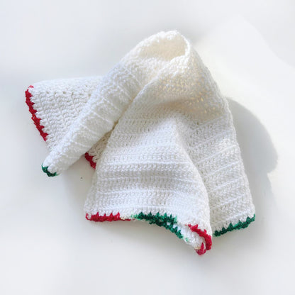 vintage hand-knit table top tree skirt