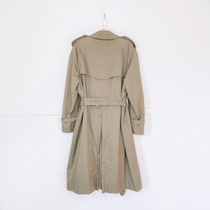 vintage burberrys trench coat with nova check lining