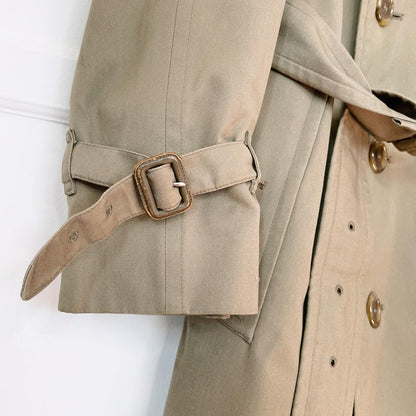 vintage burberrys trench coat with nova check lining