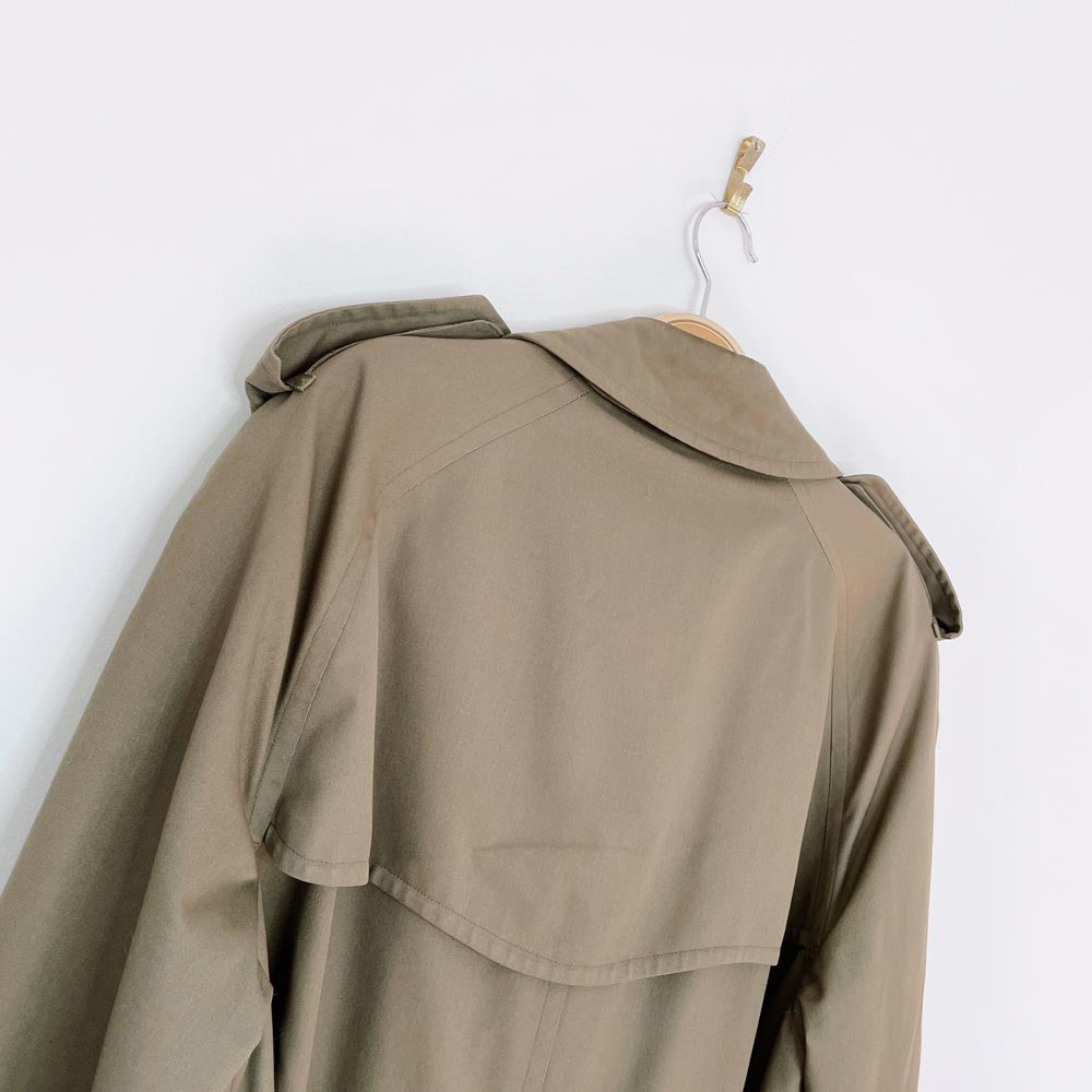 vintage burberrys trench coat with nova check lining