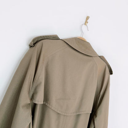 vintage burberrys trench coat with nova check lining