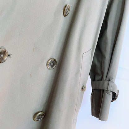 vintage burberrys trench coat with nova check lining