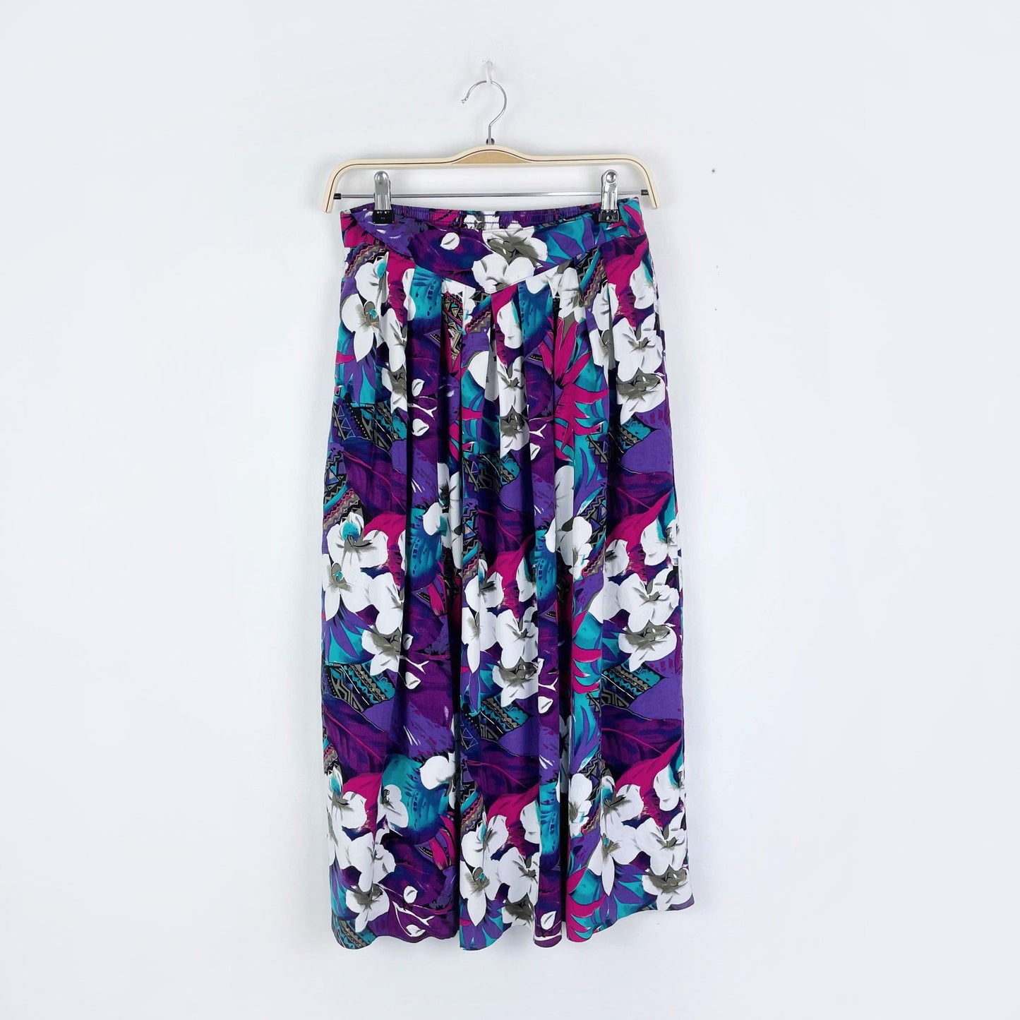 vintage initiatives hawaiian midi skirt
