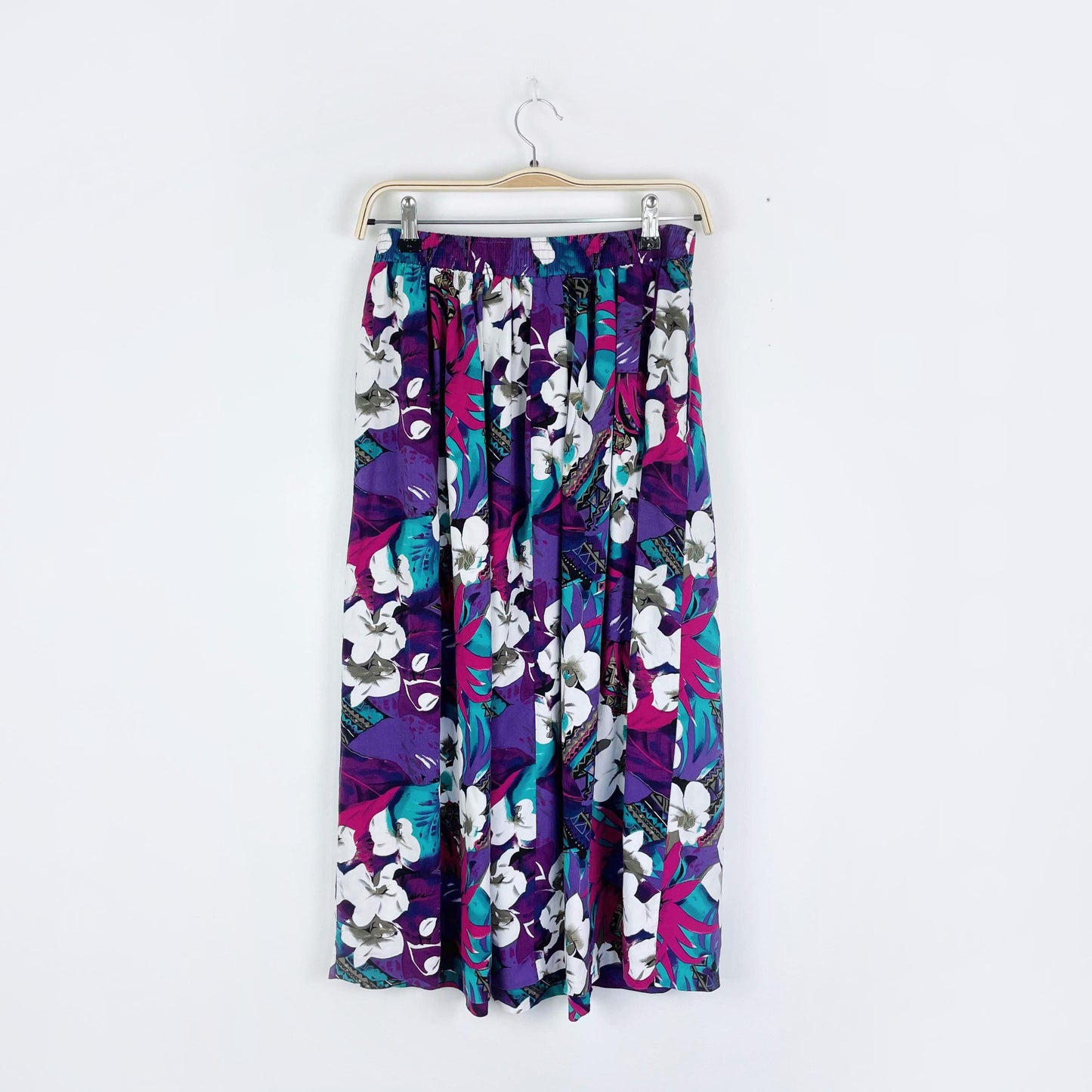 vintage initiatives hawaiian midi skirt