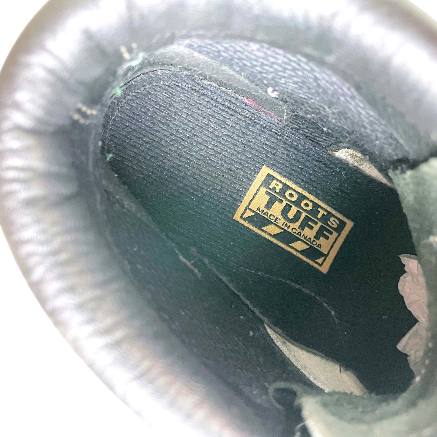 vintage 90s roots tuff leather hiking boots - size 6