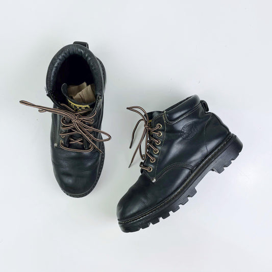 vintage 00s roots tuff leather hiking boots - size 6.5