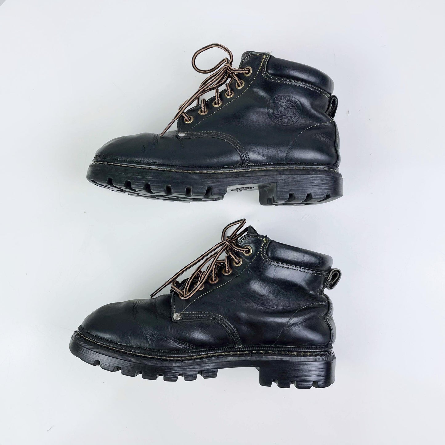 vintage 00s roots tuff leather hiking boots - size 6.5