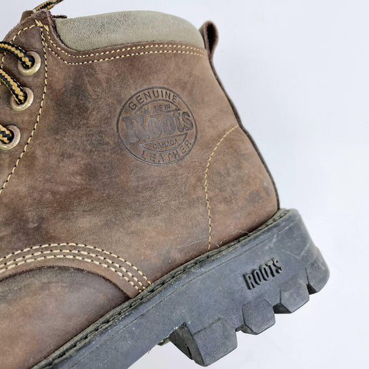 roots tuff leather hiking boots - size 5.5