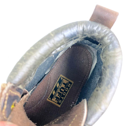 vintage 00s roots tuff leather hiking boots - size 6