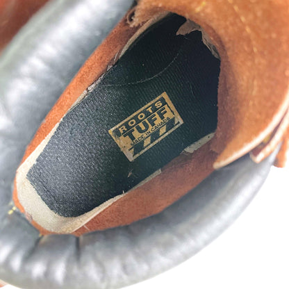 vintage 00's roots tuff leather hiking boots - size 9