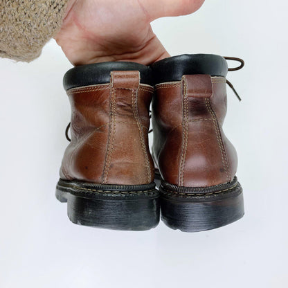 vintage 00's roots tuff leather hiking boots - size 9