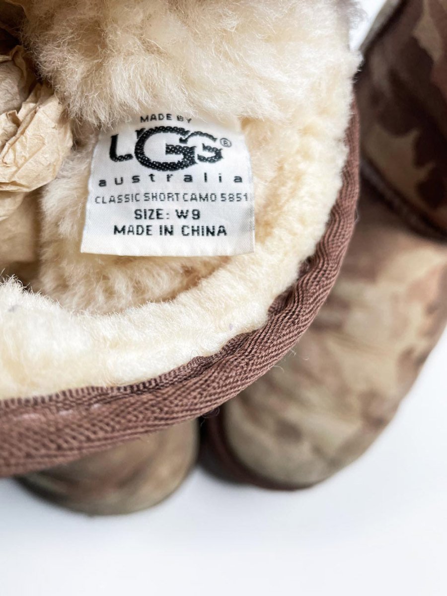 ugg camo class short sheepskin boots - good market thrift store