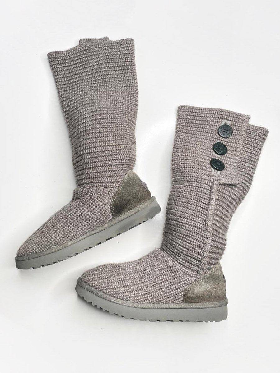 ugg classic cardy knit wool boots - good market thrift store